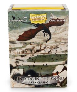 fundas standard art sleeves classic hunters in the snow dragon shield paquete de 100