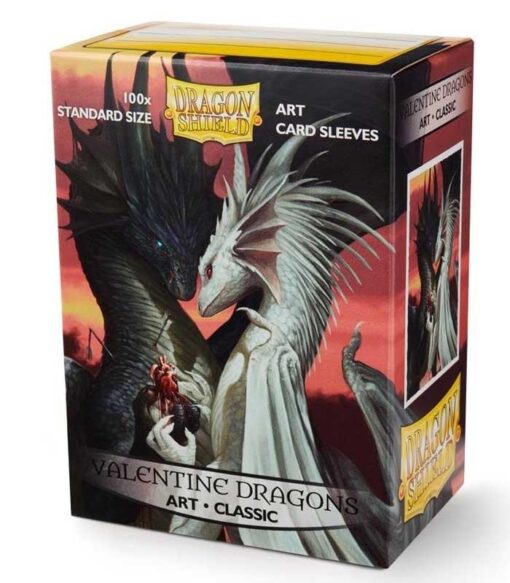 fundas standard dragon shield valentine dragons art classic paquete de 100